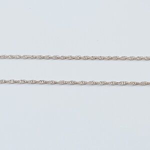 Vintage 925 Sterling Silver Rope Chain 17.5" Necklace